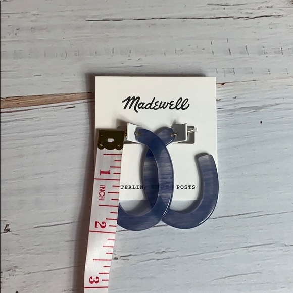 Madewell blue resin earrings - Picture 4 of 4